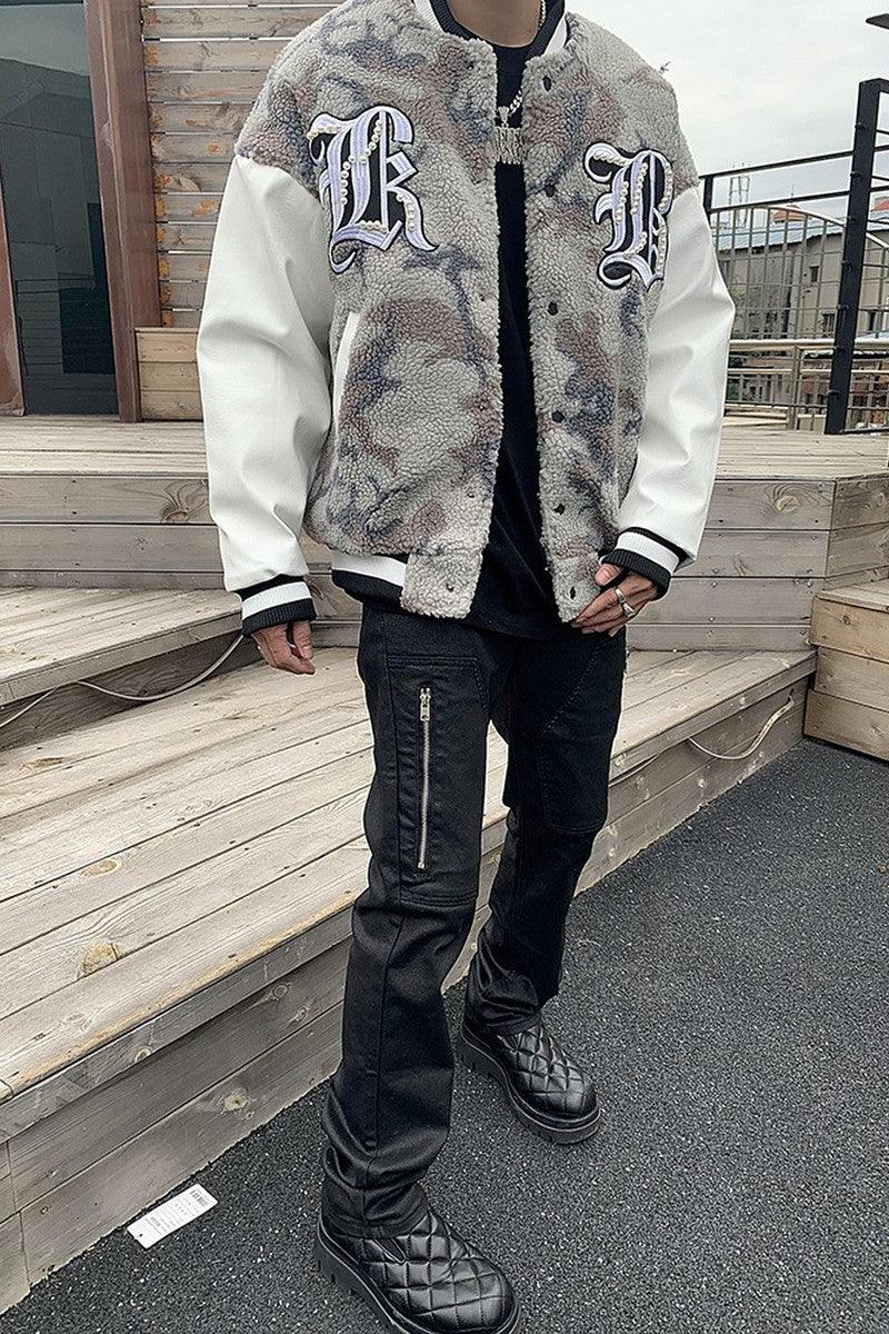 CZ Camo Sherpa Varsity Jacket