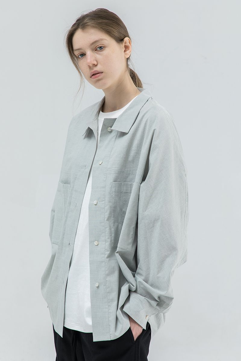 THINGY Light Green Loose L/S Shirt