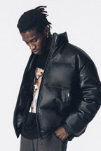Antidote PU Leather Down Jacket - UK Only