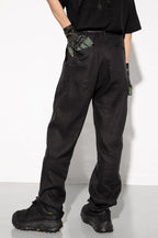 Unknown World Belt Straight Trousers
