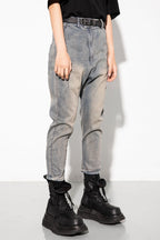 Unknown World Asymmetrical Washed Jeans