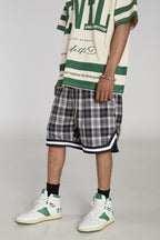 STEEPC Checkered Drawstrings Shorts