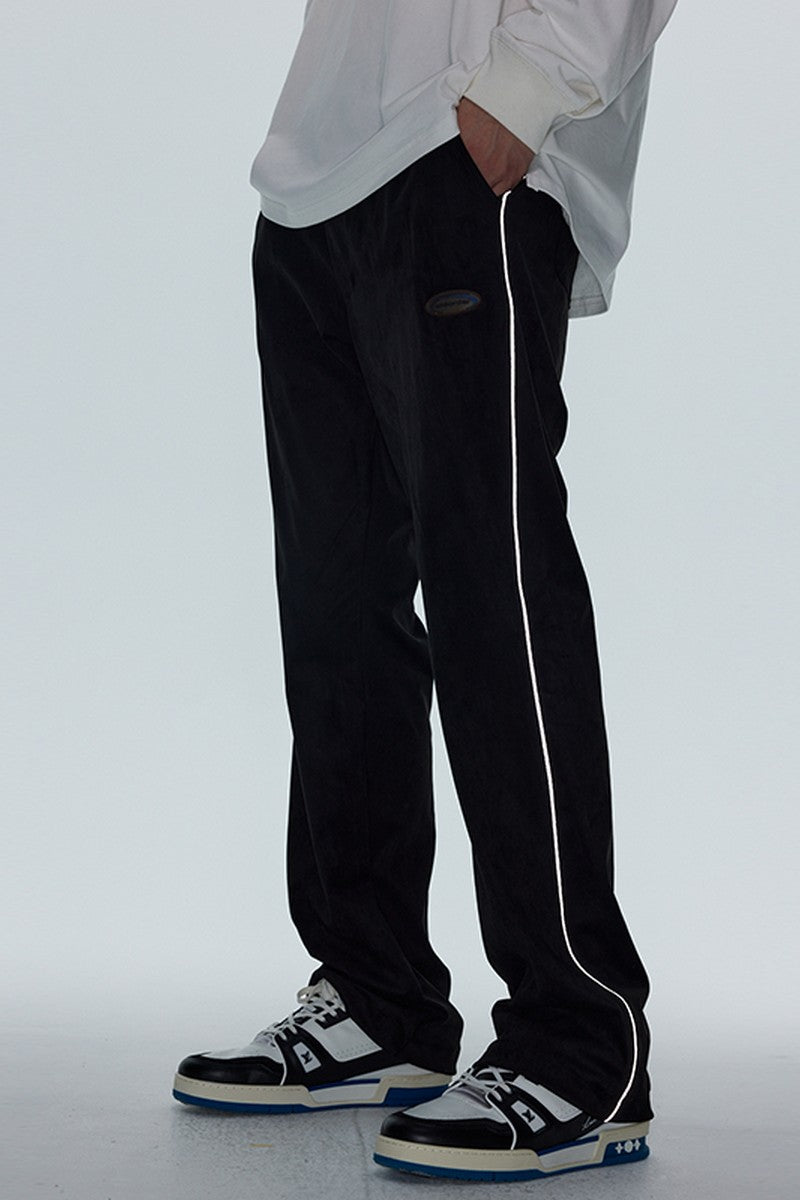 OO Suede Flared Logo Trousers