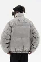 Embossed Gothic Logo Down Jacket - EU Only