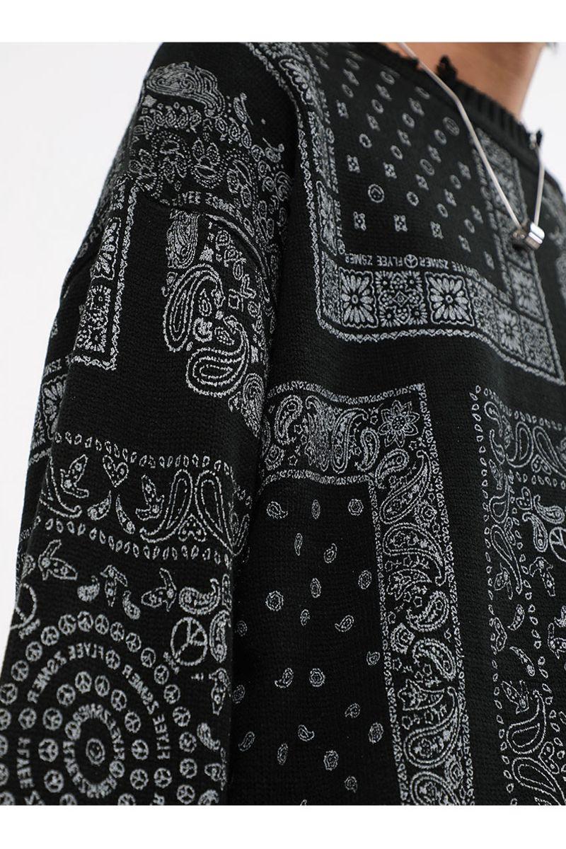 CZ Bandana Ripped Sweater - UK Only