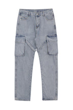 CZ Washed Straps Cargo Jeans