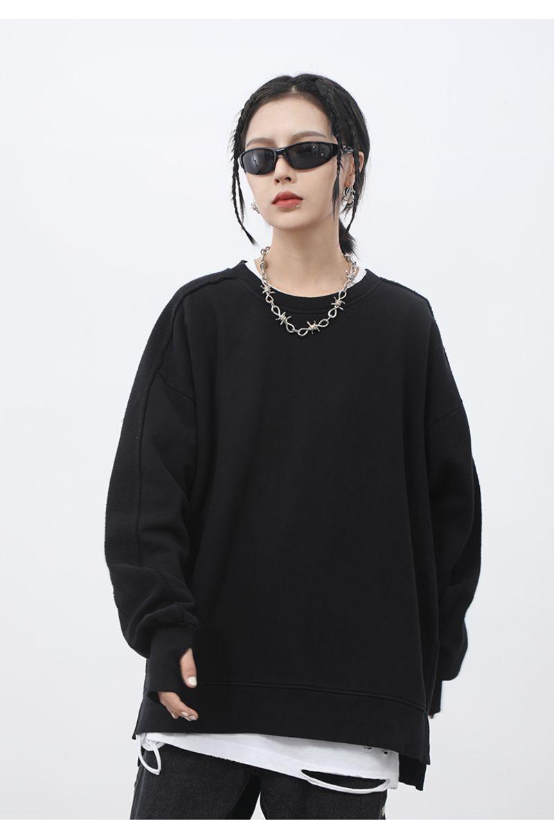 CZ Washed Split Sweater