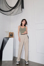 CZ Straight Casual Long Pants