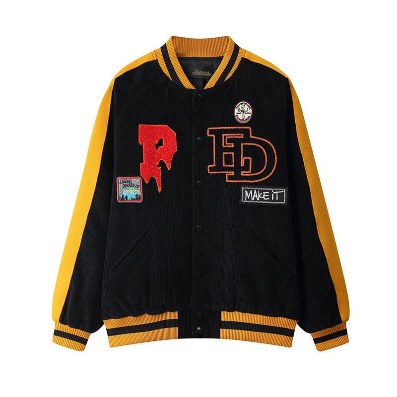 CZ ED Embroidered Corduroy Jacket