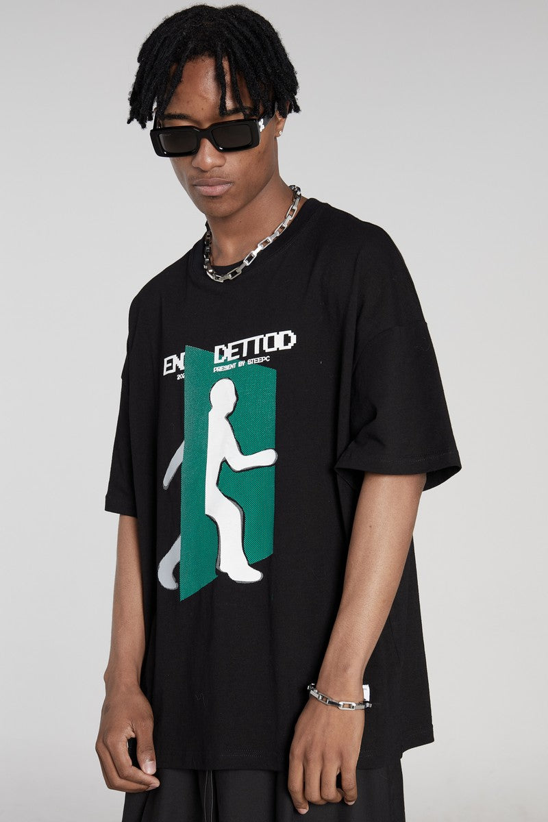 STEEPC Dimensions Printed Loose Tee