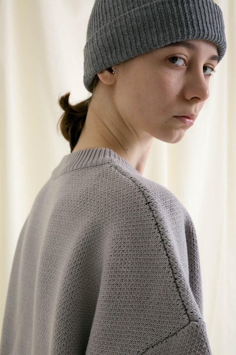 Center of Rotation Retro Flower Knit Sweater
