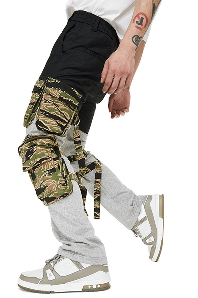 Old Order Camo Multi-Pocket Stitched Sweatpants