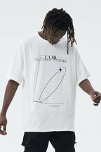 Center of Rotation Geometric Print Logo Tee