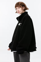 Center of Rotation Retro Velvet Logo Jacket