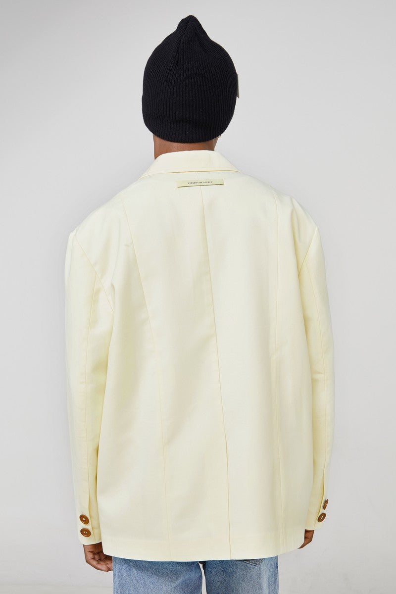 STEEPC Light Yellow Basic Suit Jacket