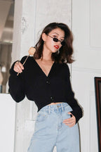 CZ Knit Basic Cardigan