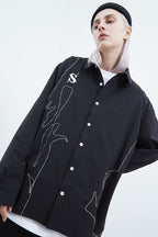 STEEPC Embroidered Lines L/S Shirt