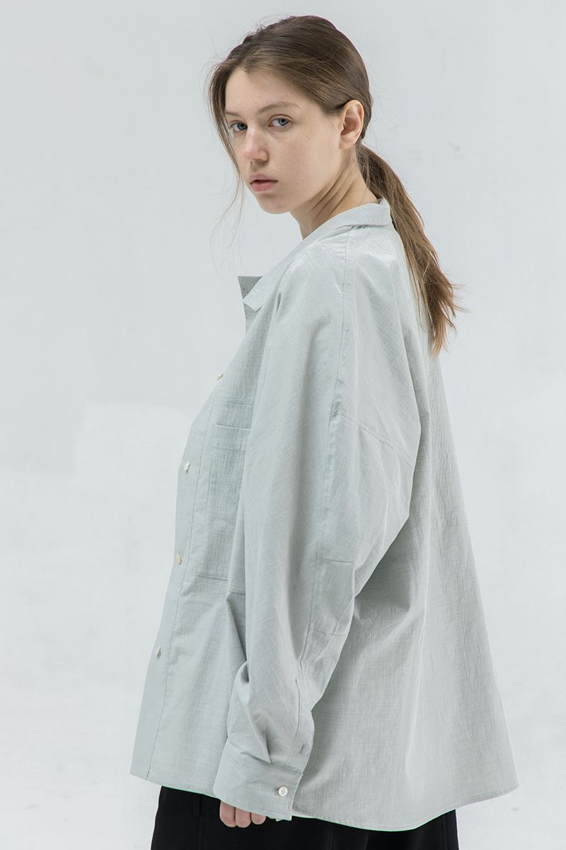 THINGY Light Green Loose L/S Shirt