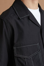 Mix7 Black Drawn Cuban Shirt
