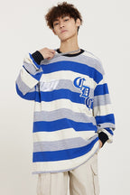 CZ Knitted Striped Sweater