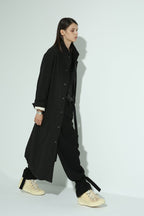 Unknown World Black Distressed Coat