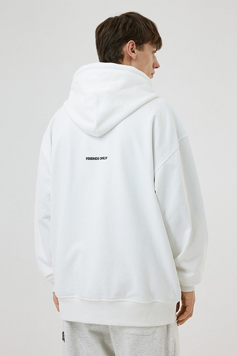 OO Friends Only Logo Foam Zip Up Hoodie