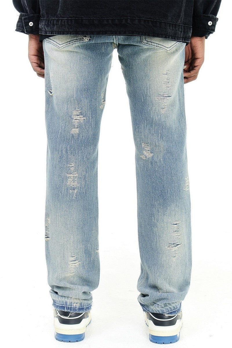 Distressed Straight Jeans - EU Only
