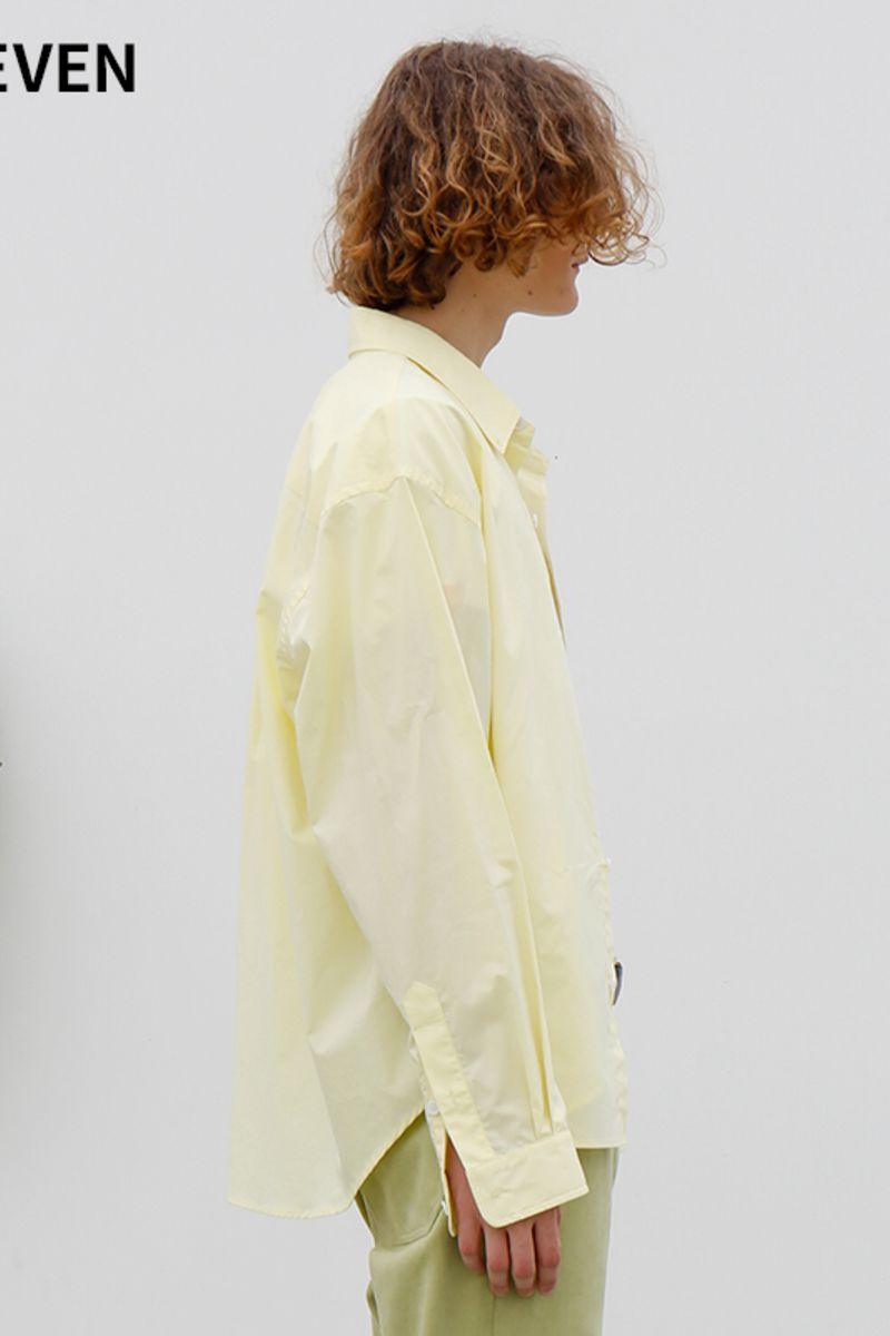 Mix7 Cream Retro Loose Shirt