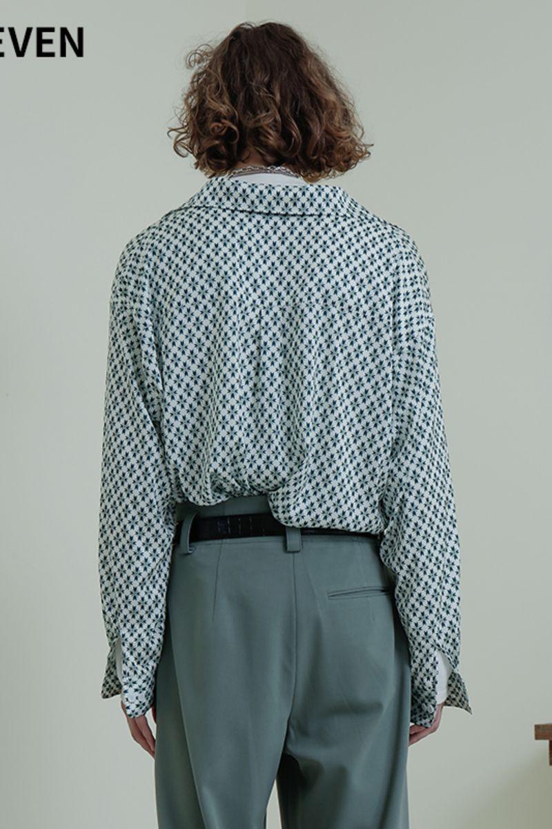 Mix7 Bamboo Leaf Green L/S Shirt
