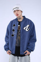 CZ Skyscraper Embroidered Varsity Jacket
