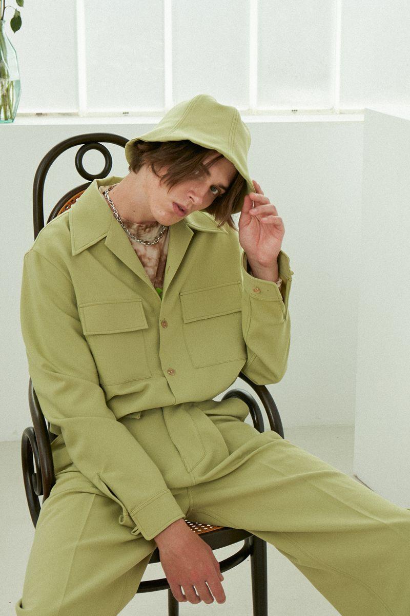 Mix7 Green Shirt Jacket