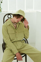 Mix7 Green Shirt Jacket