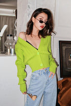 CZ Knit Basic Cardigan