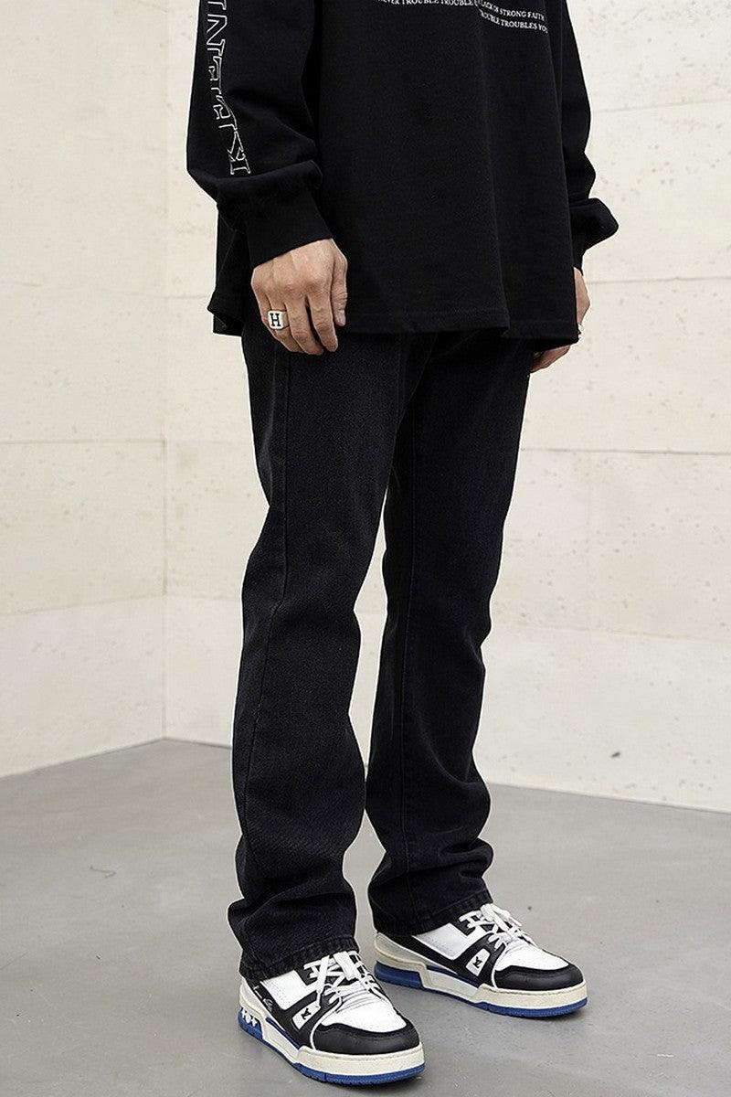 CZ Washed Flared Jeans