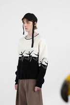 Mix7 Black and White Heavy Sweater