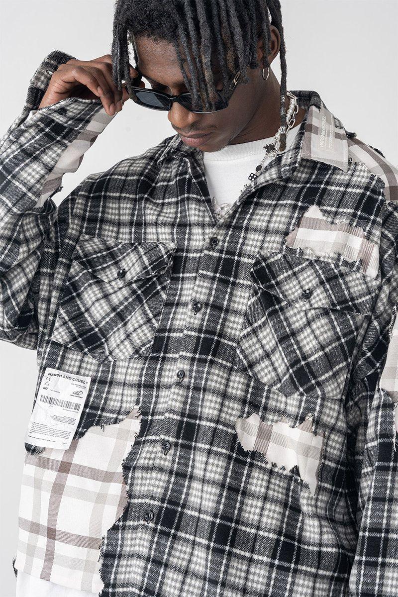 H/C Deconstructed Plaid Flannel Shirt - UK Only