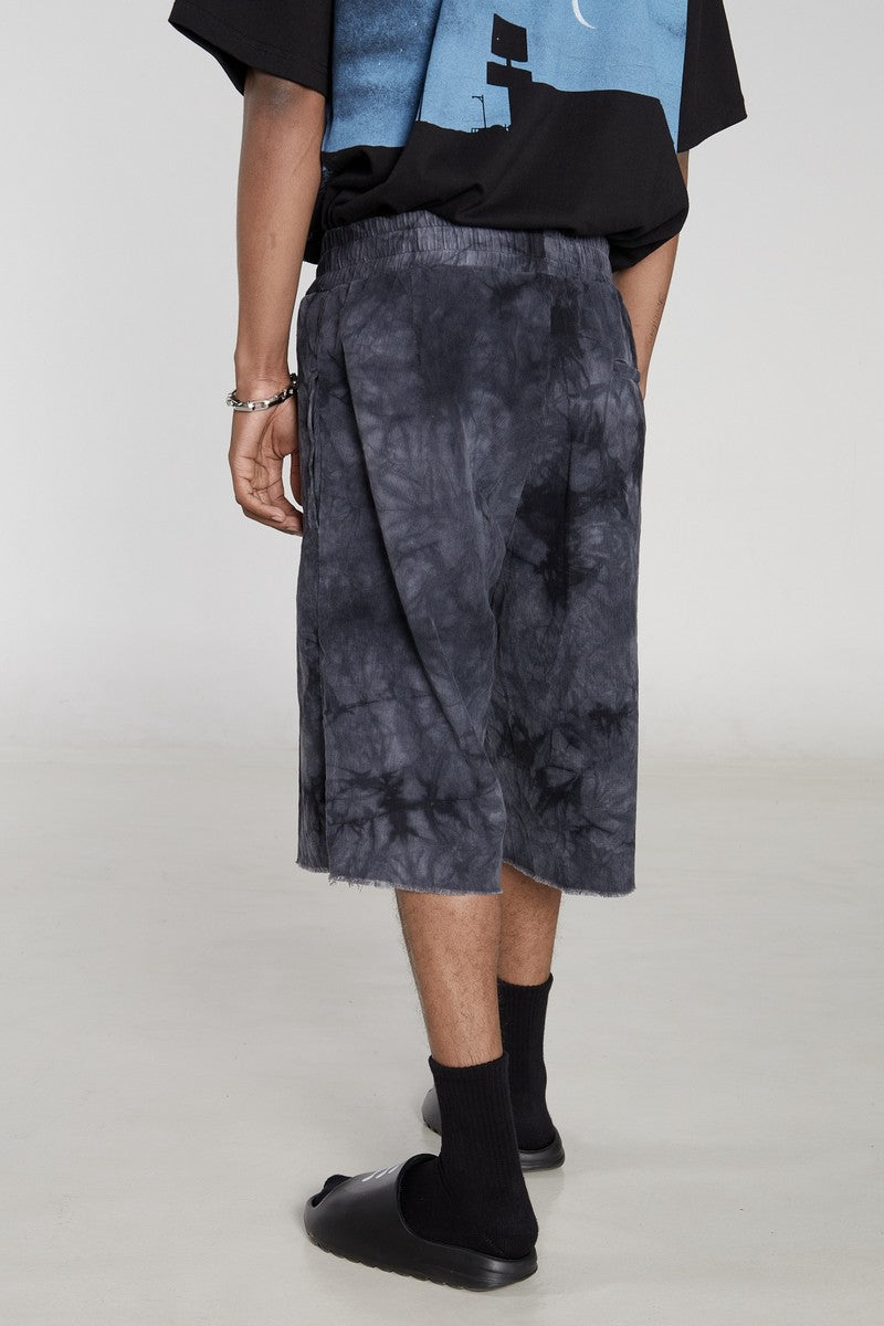 STEEPC Tie Dyed Washed Corduroy Shorts