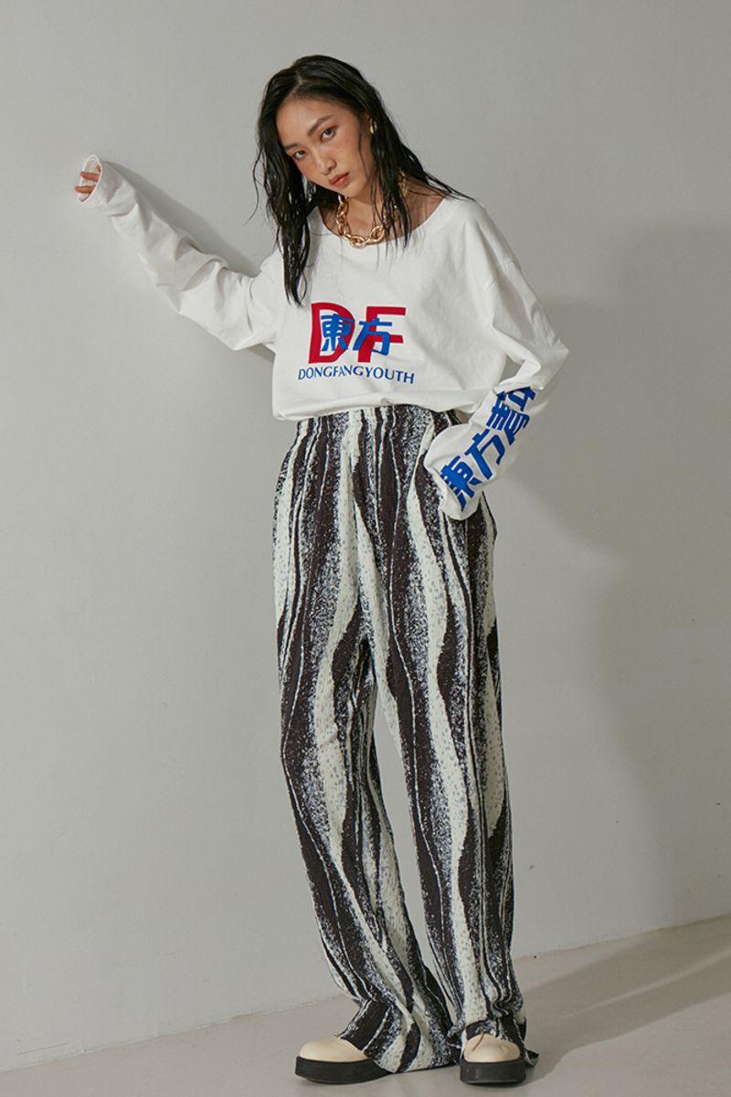 Mix7 Abstract Loose Trousers