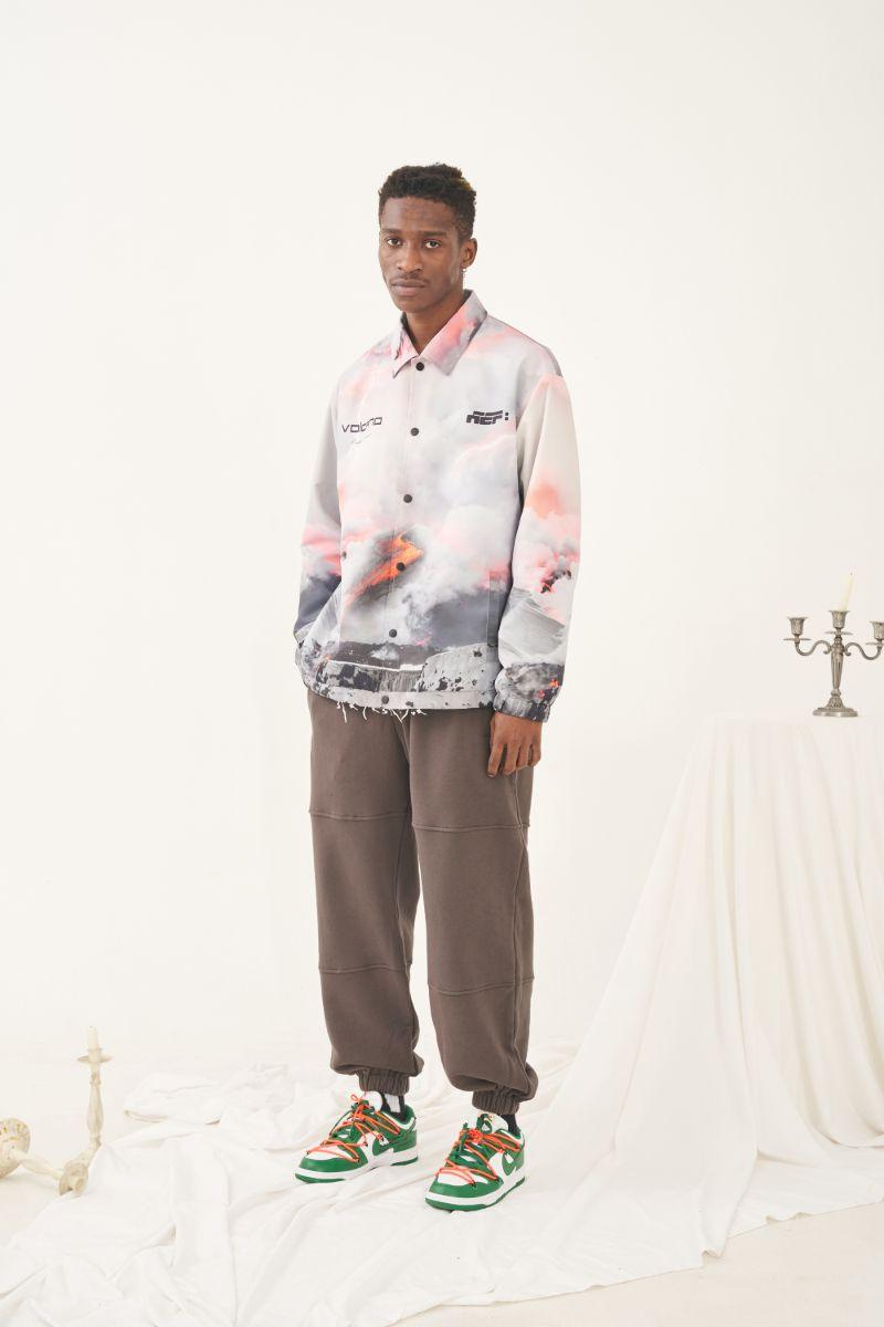 Empty Reference Volcano Printed Coach Jacket