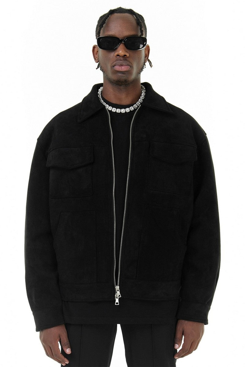 Suede Multi Pocket Jacket - EU Only