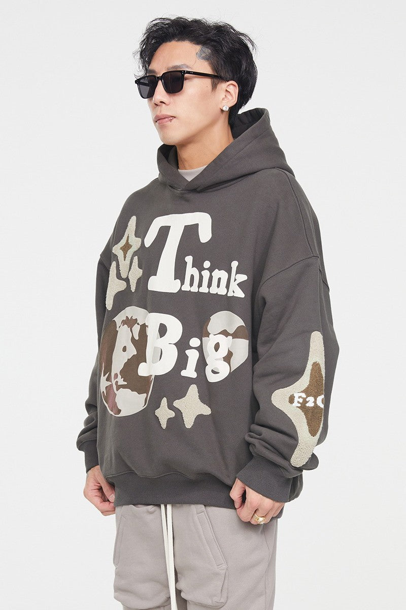 F2CE Think Big Foam Print Hoodie