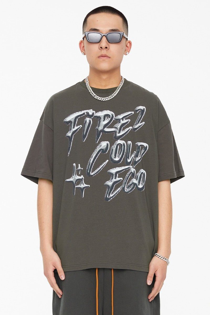 F2CE Metal Logo Print Tee