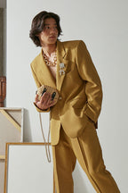 Mix7 Golden Suit Jacket - UK Only