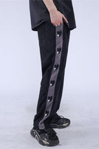 CZ Love Embroidered Velvet Pants