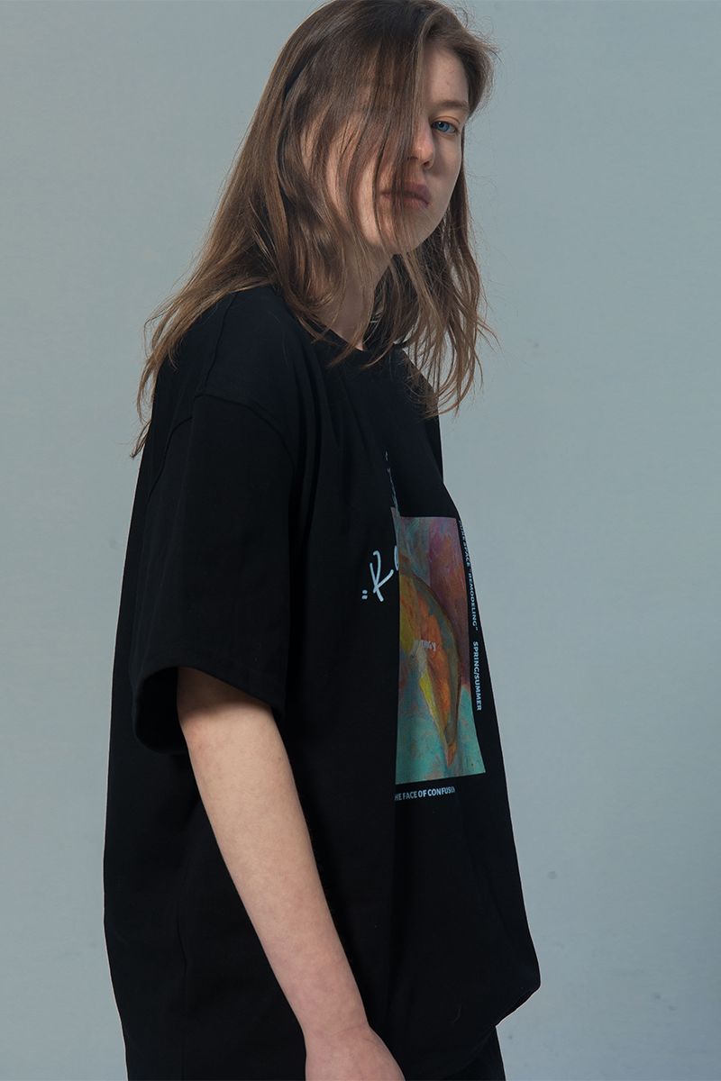 THINGY Orange Painting Loose Tee