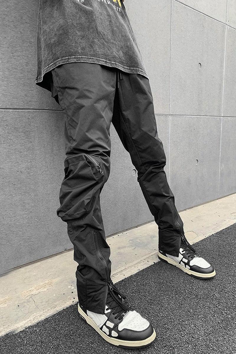 CZ Zipper Flared Pocket Trousers