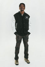 Antidote Embroidered Logo Woolen Varsity Jacket