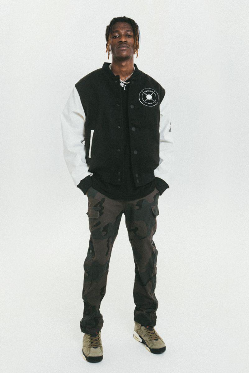 Antidote Embroidered Logo Woolen Varsity Jacket