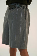 Empty Reference Thorns Print Suit Shorts