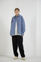 THINGY Blue Loose L/S Shirt